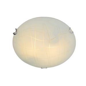 Lines Ceiling Light Chrome E27 1x60W