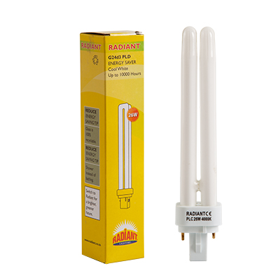 Fluorescent CFL G24d3 2 Pin 26w 4000K