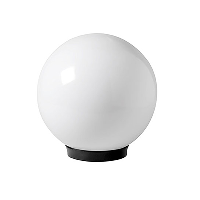 Sphere Outdoor Pole Mount 250mm Black Excl Pole