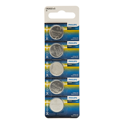 ***Philips CR2025 Lithium Coin Battery 3V 5 Blister