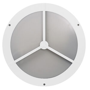 *** Disc *** Bulkhead Plastic Round Grid White 1xPL26