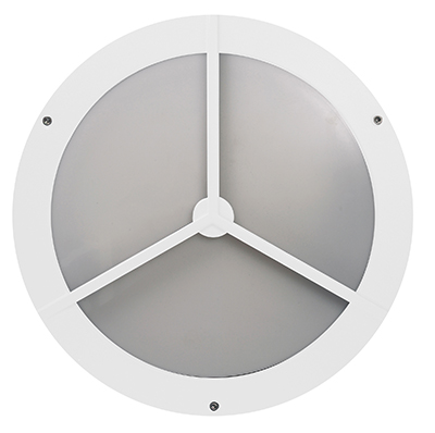 *** Disc *** Bulkhead Plastic Round Grid White 1xPL26