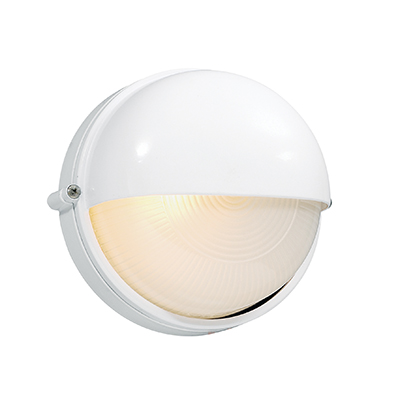 ***disc***Round Small Eyelid Bulkhead White 1xE27
