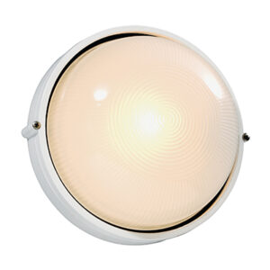 *** Disc *** Bulkhead Round Large Plain White PL 1x13w