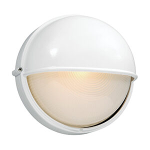 ***disc***Round Large Eyelid Bulkhead White 1xE27