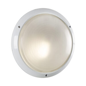 *** Disc *** Round Large Plain Bulkhead White 1xE27