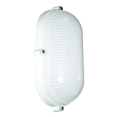 *** Disc *** Bulkhead Oval Small Plain White LED 5w