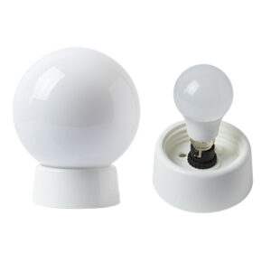 Bowl Eco 6" with Gallery & LED Lamp A60 Single