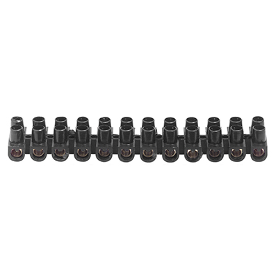 ***disc***Connector Strip 15 Amp 12 Way Black (See EA65)
