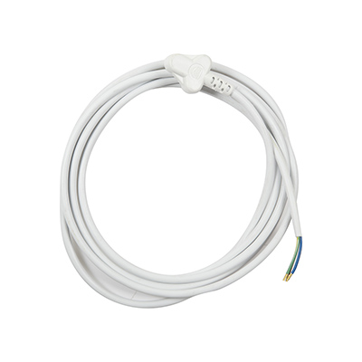 ***disc***Cord Set 3m 6Amp 0.75mm White Cable (EA196)