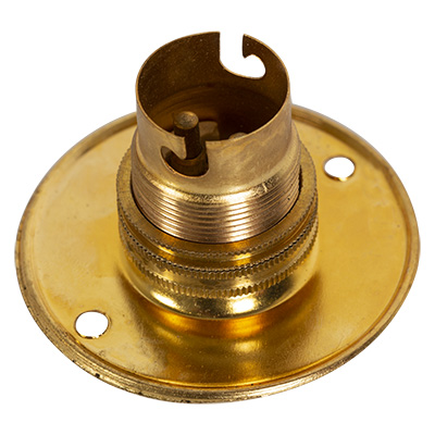 *** Disc *** Lampholder B22 Brass 63mm Batten (See CO22BR)