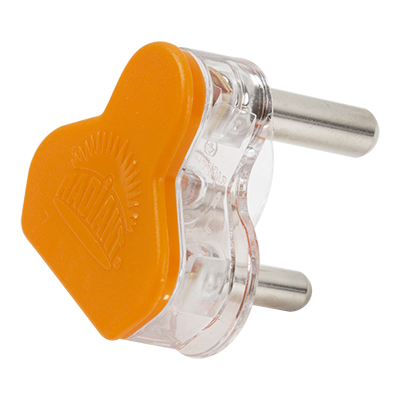 Plug Top 16Amp 3Pin ("Radi" Plug) Orange