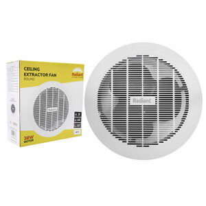 Extractor Round Ceiling Fan 350mm White Motor Power 38W