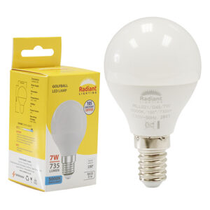 Golfball Frosted 7W LED E14 5000K 105lm