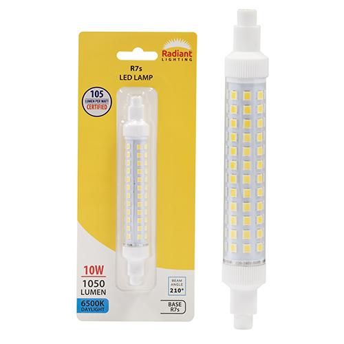 QI Clear 10W LED R7s J118mm 6500K 105lm