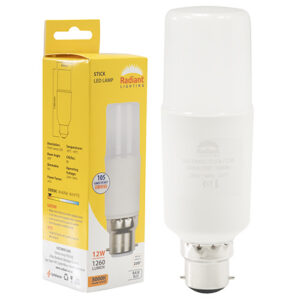 Stick Lamp Frosted T44 12W LED B22 3000K 105lm