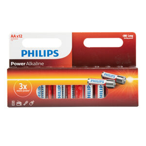 ***Philips Power Alkaline AA 12-window pack