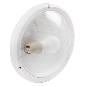 Bulkhead Eco White Clear E27 1x15w