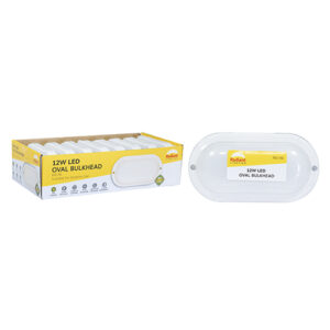 Radiant Oval Bulkhead LED 12w 900lm 6500K (Sell in PDQ of 8 only)