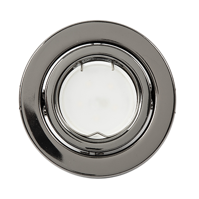 ***Tilt Steel Downlight 100mm Dia Gun Metal NO L/Holder