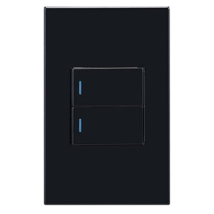 Horizon Modern 2L1W Switch Black