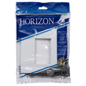 Horizon Modern Single Socket Grid White
