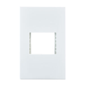 Horizon Modern 2 Lever Grid Plate White