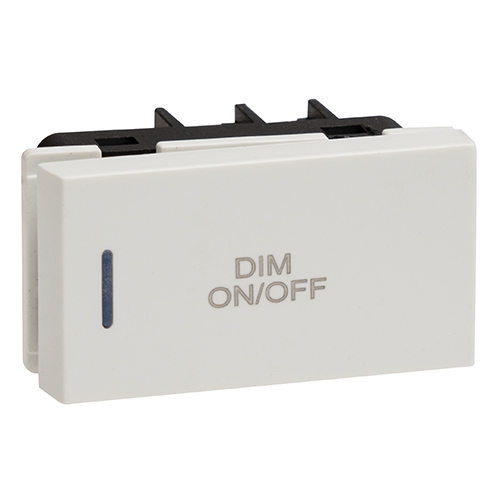 Horizon Modern Dimmer Push Switch White