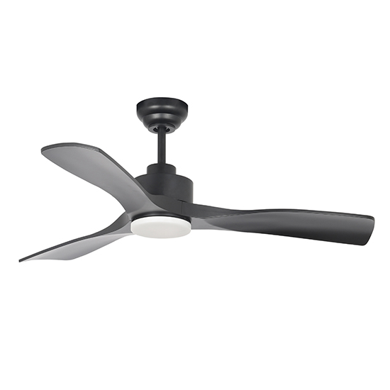 Rift Ceiling Fan 3 Blades Matt Black Motor Power 30W