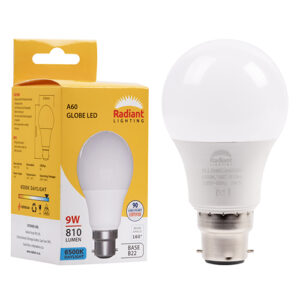 A60 9w LED B22 6500K Box 105lm