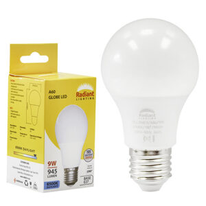 A60 9W LED E27 6500K Box 105lm