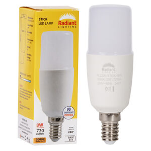 Stick Lamp T36 8w LED E14 3000K N