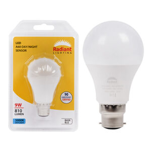 A60 Day/Night Sensor 9w LED B22 5000K 105lm