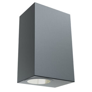Omni Outdoor W/Light Square Black LED 2x7w