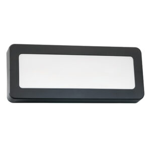 Outdoor W/Light Square Black LED 5w