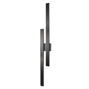 Strut Dual Outdoor Wall Light Black LED 48W