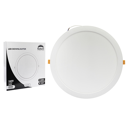 Radiant Panel Round Downlight 295mm Dia White LED 24W 6500K