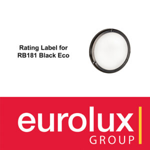 Rating Label for RB181 Black Eco