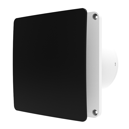 Extractor Square Wall Fan Black 4W DC Motor